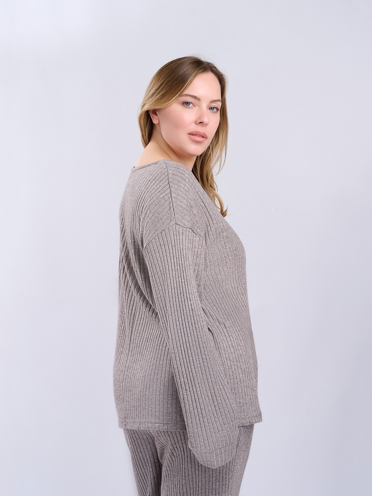 Пижама женская с брюками (Арт. 5097TCC), качество - Район, цвет Серый
